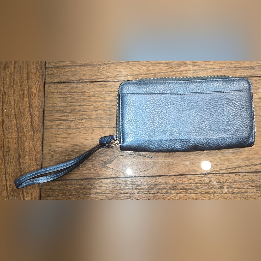Coach Leather Double Zip Wallet/Wristlet - Picture 2 of 8